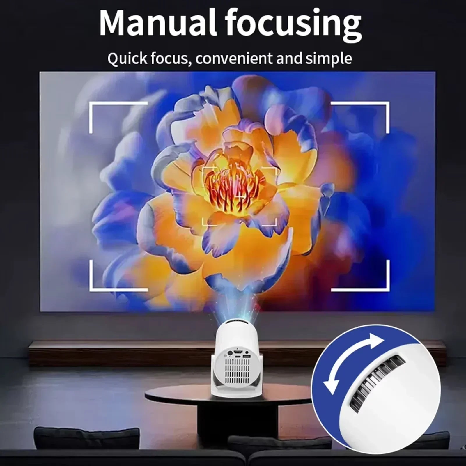 Velora Beam projector 180 degree rotating stand