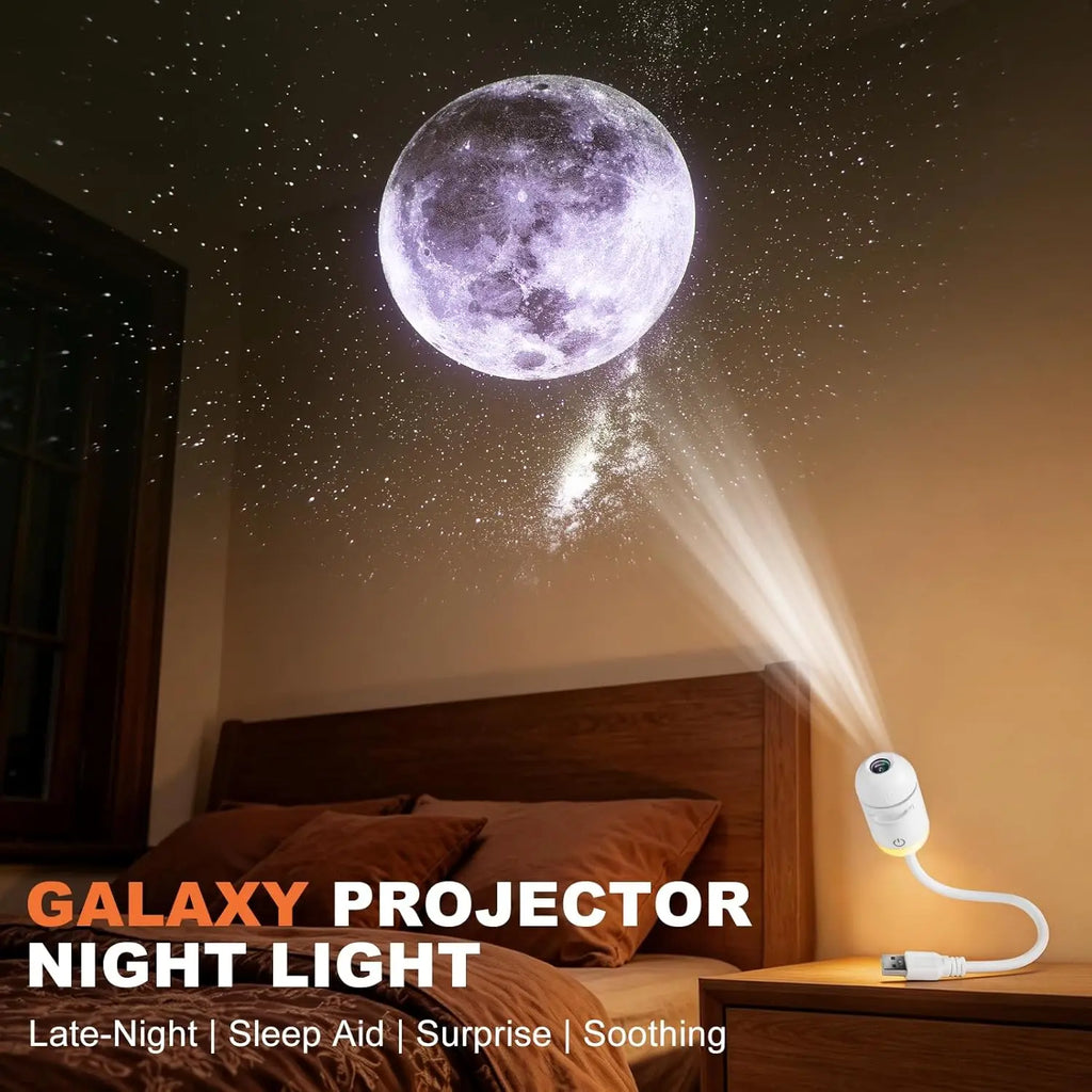 Velora Nova galaxy night light in hand