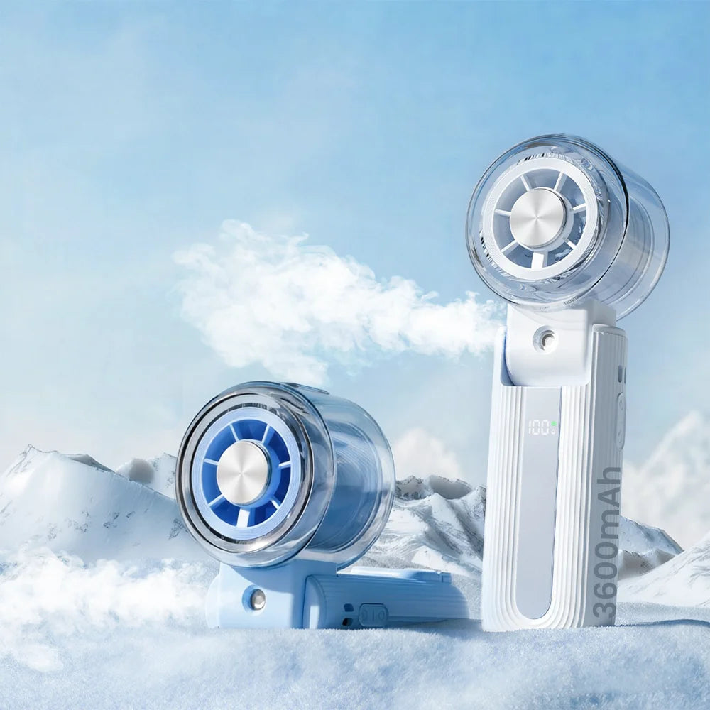 Velora Mist fan battery and charging detail