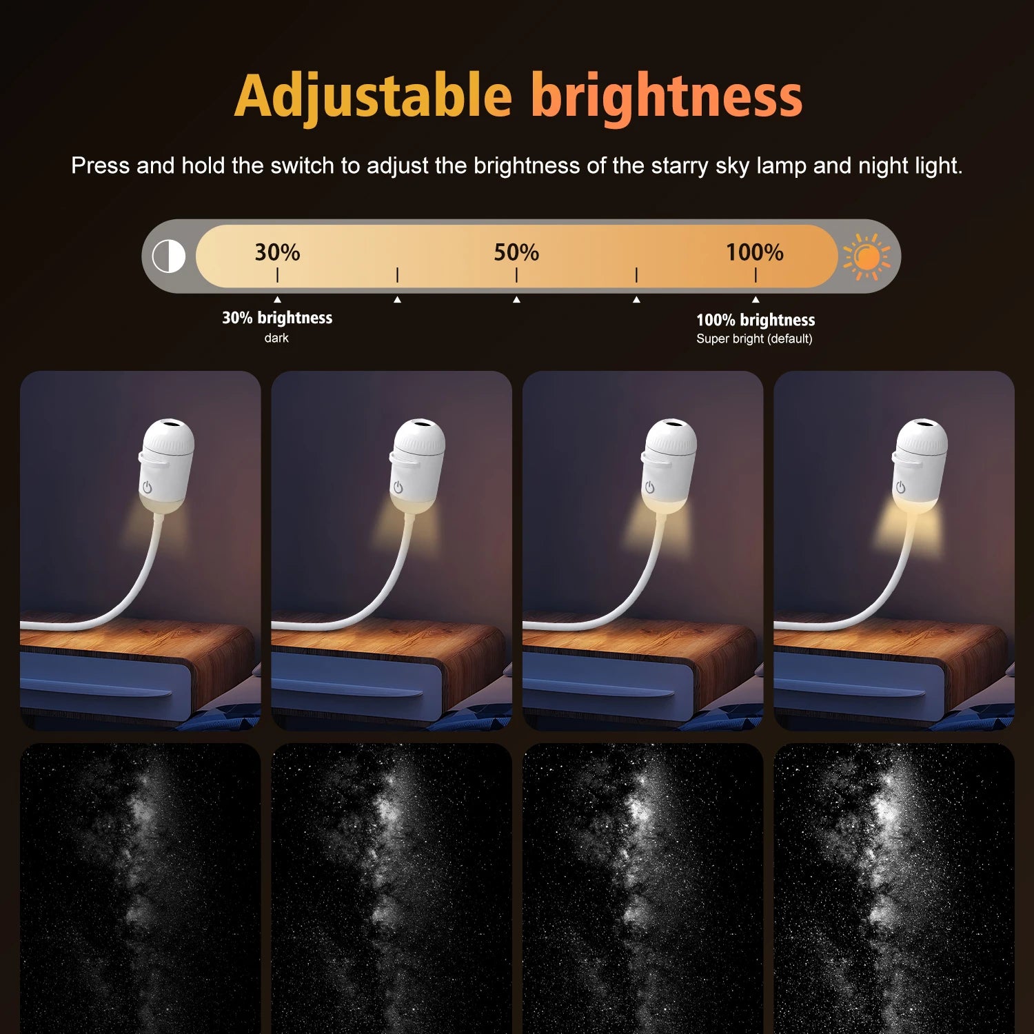 Velora Orbit ambient light mode warm glow
