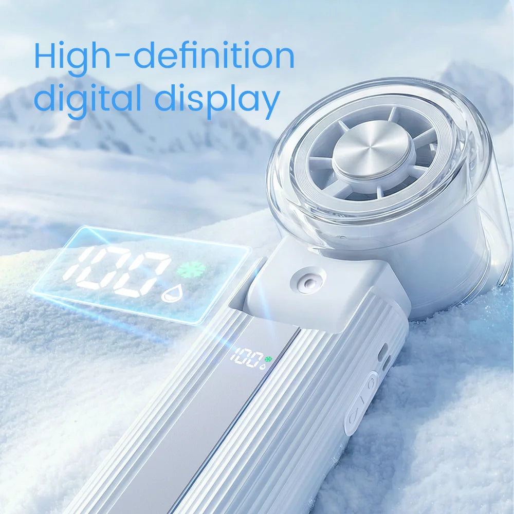 Velora Mist USB rechargeable fan folded
