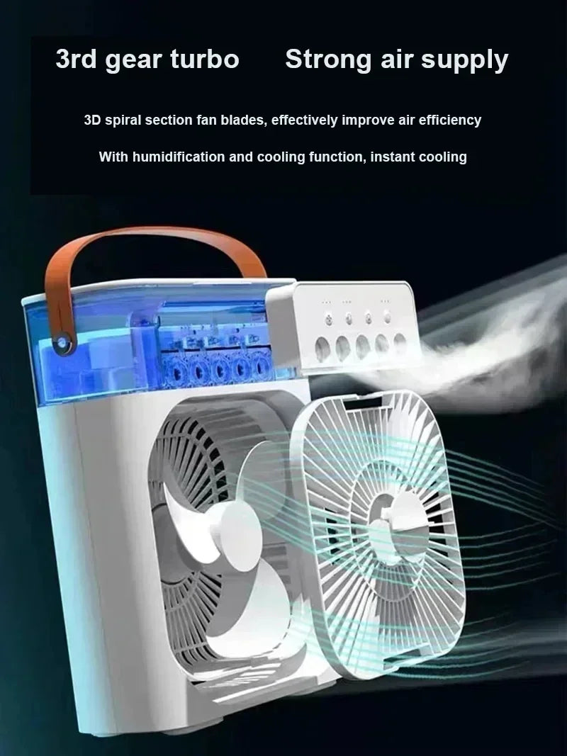 Velora Breeze quiet portable air cooler side view